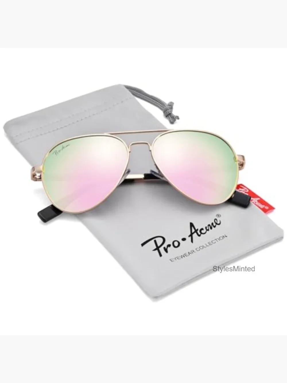 Polarized Aviator Sunglasses for Kids Teens Youth Small Face 52mm
